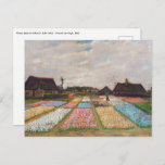 Vincent van Gogh - Flower Beds in Holland Postcard<br><div class="desc">Flower Beds in Holland / Bulb Fields - Vincent van Gogh,  1883</div>