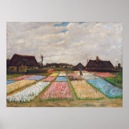 Vincent van Gogh _ Flower Beds in Holland Poster