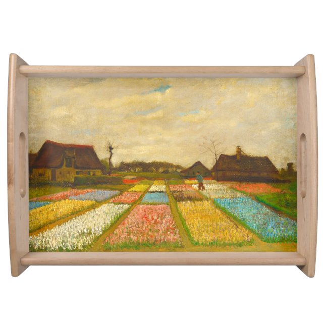 Vincent van Gogh Flower Beds in Holland Serving Tray (Front)