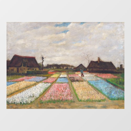 Vincent van Gogh _ Flower Beds in Holland Window Cling