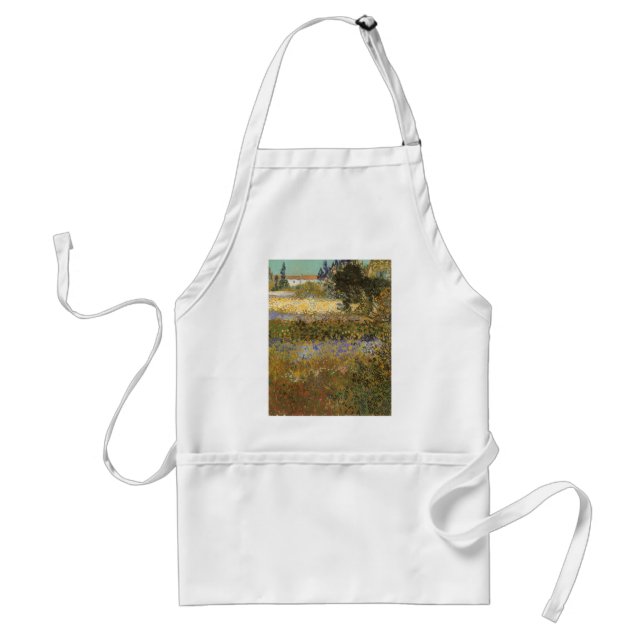 Vincent van Gogh - Flowering Garden Adult Apron (Front)