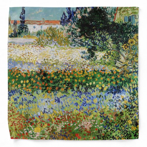 Vincent van Gogh _ Flowering Garden Bandana