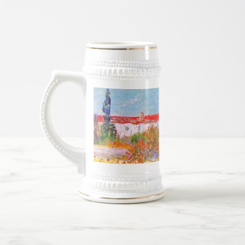 Vincent Van Gogh Flowering Garden Beer Stein