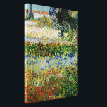 Vincent van Gogh - Flowering Garden Canvas Print<br><div class="desc">Flowering Garden - Vincent van Gogh,  Oil on Canvas,  1888,  Arles</div>
