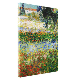 Vincent van Gogh - Flowering Garden Canvas Print