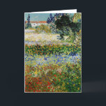 Vincent van Gogh - Flowering Garden Card<br><div class="desc">Flowering Garden - Vincent van Gogh,  Oil on Canvas,  1888,  Arles</div>