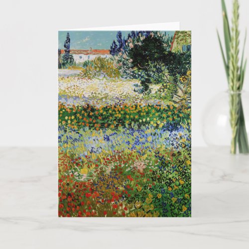 Vincent van Gogh _ Flowering Garden Card