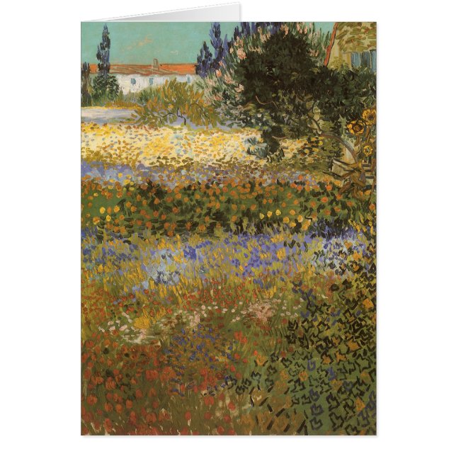 Vincent van Gogh - Flowering Garden Cards (Front)