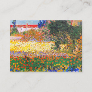 Vincent Van Gogh Flowering Garden Enclosure Card