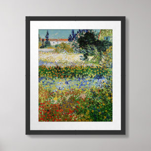 Vincent van Gogh - Flowering Garden Framed Art