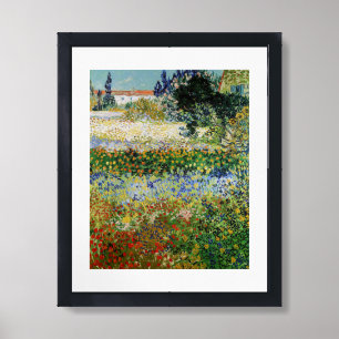 Vincent van Gogh - Flowering Garden Framed Art