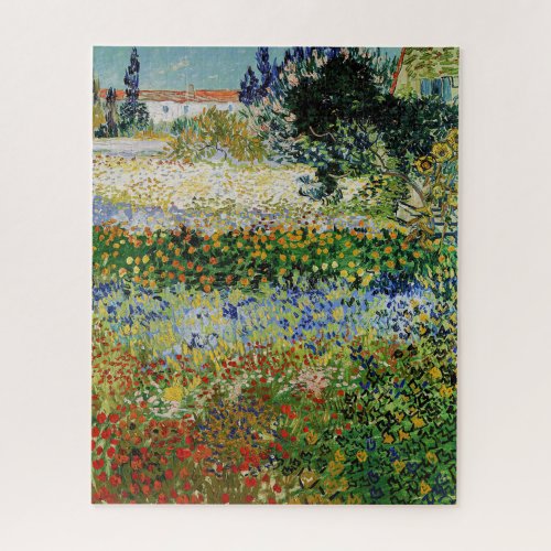 Vincent van Gogh _ Flowering Garden Jigsaw Puzzle
