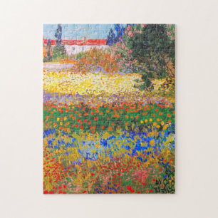 Vincent Van Gogh Flowering Garden Jigsaw Puzzle
