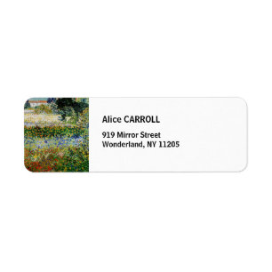 Vincent van Gogh - Flowering Garden Label