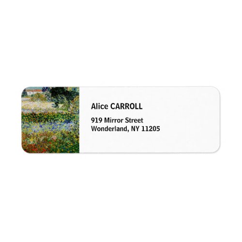 Vincent van Gogh _ Flowering Garden Label