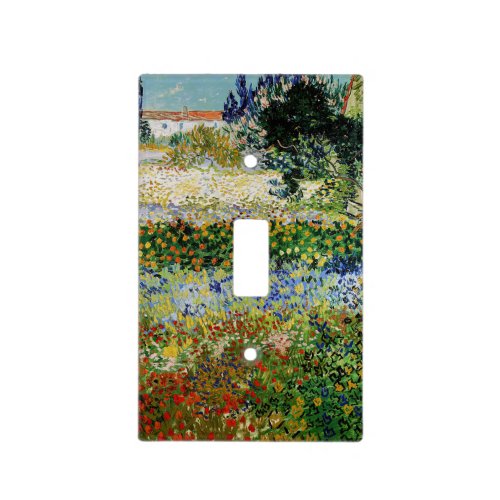 Vincent van Gogh _ Flowering Garden Light Switch Cover