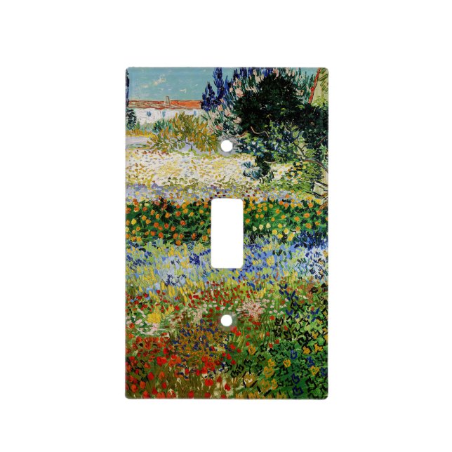 Vincent van Gogh - Flowering Garden Light Switch Cover (Front)