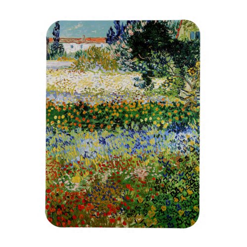 Vincent van Gogh _ Flowering Garden Magnet