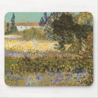Vincent van Gogh - Flowering Garden Mouse Pad
