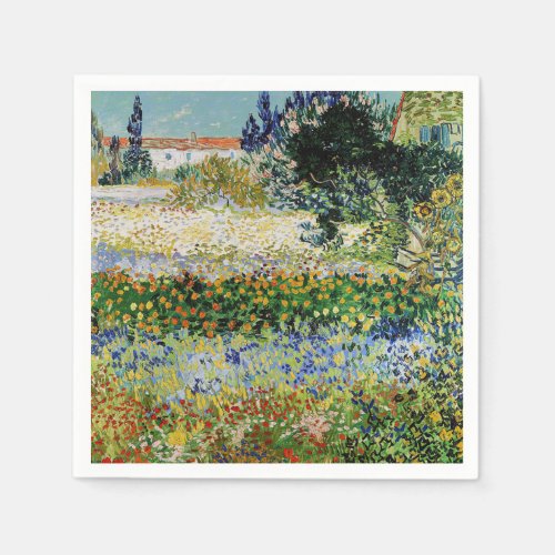 Vincent van Gogh _ Flowering Garden Napkins