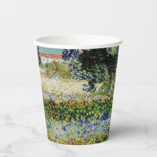 Vincent van Gogh _ Flowering Garden Paper Cups