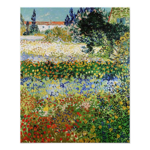 Vincent van Gogh _ Flowering Garden Photo Print