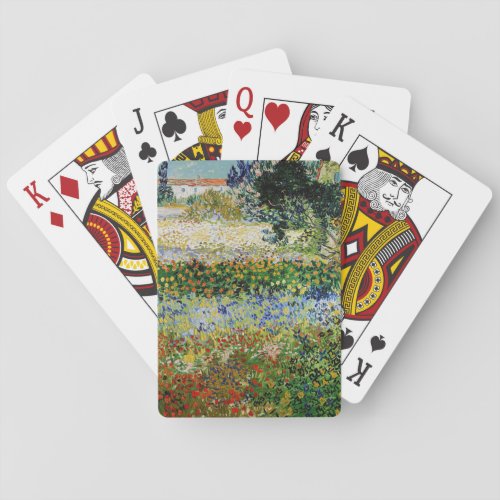 Vincent van Gogh _ Flowering Garden Poker Cards