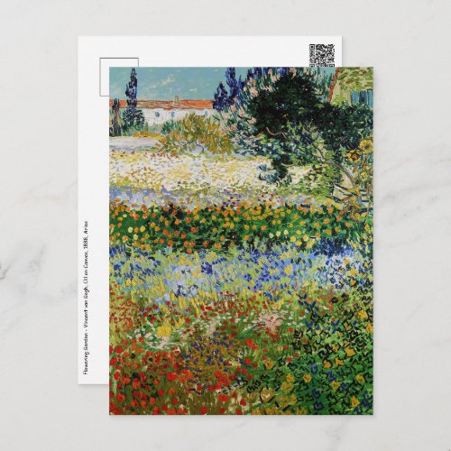 Vincent van Gogh _ Flowering Garden Postcard