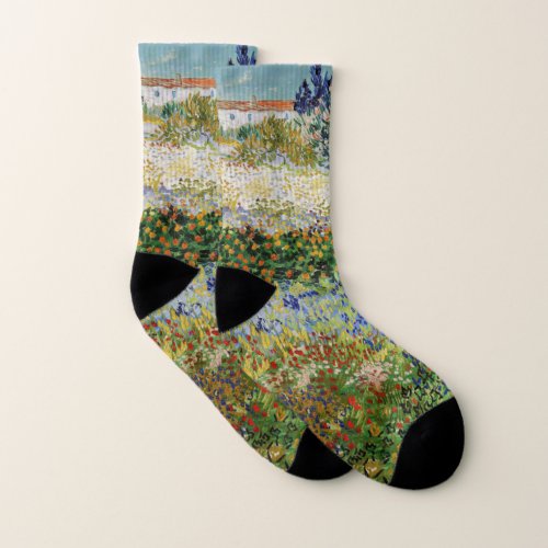 Vincent van Gogh _ Flowering Garden Socks