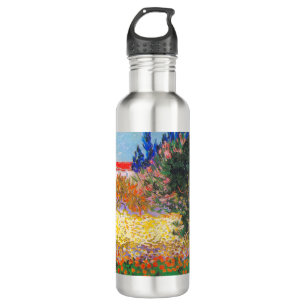 Vincent Van Gogh Flowering Garden Stainless Steel Water Bottle