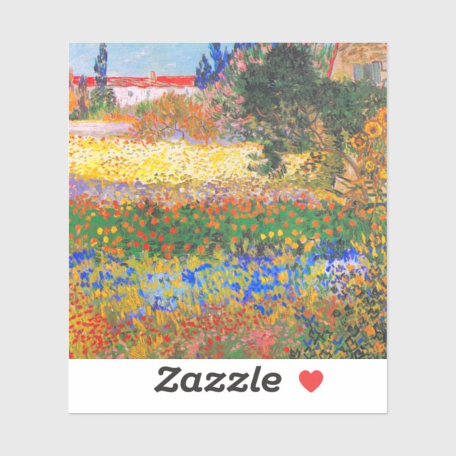 Vincent Van Gogh Flowering Garden Sticker (Sheet)