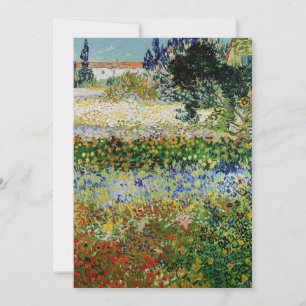 Vincent van Gogh - Flowering Garden Thank You Card