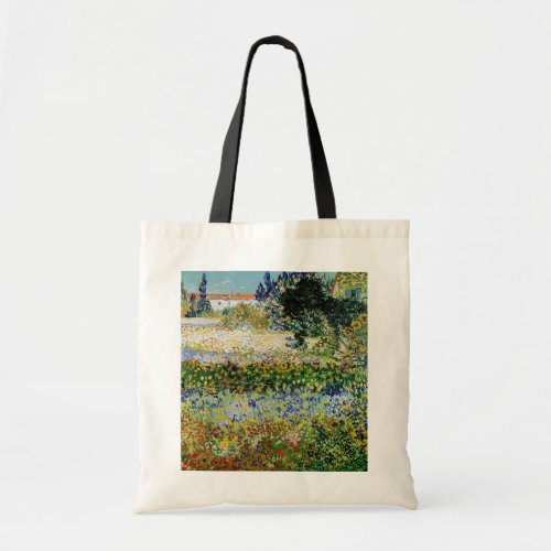 Vincent van Gogh _ Flowering Garden Tote Bag