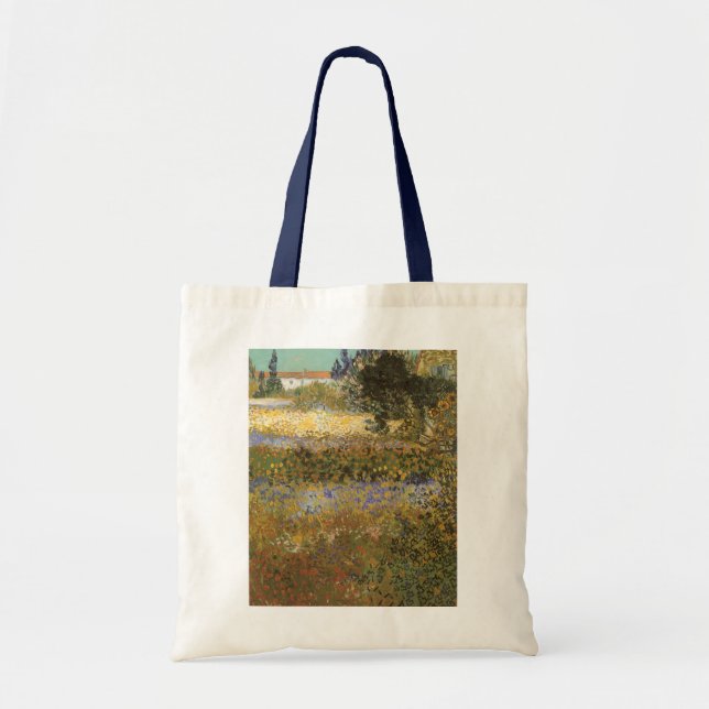 Vincent van Gogh - Flowering Garden Tote Bag (Front)