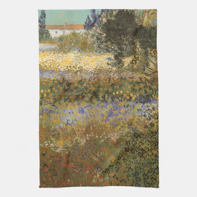 Vincent van Gogh - Flowering Garden Towel (Vertical)