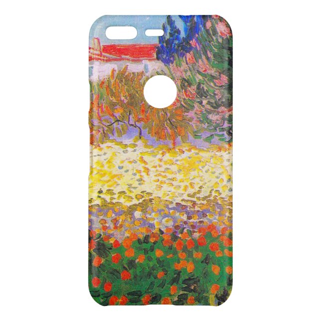 Vincent Van Gogh Flowering Garden Uncommon Google Pixel Case (Back)
