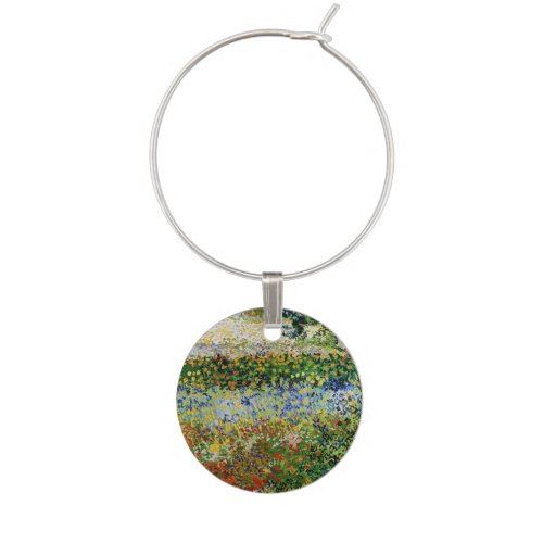 Vincent van Gogh _ Flowering Garden Wine Charm