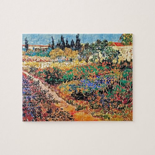 Vincent Van Gogh _ Flowering Garden With Path Jigsaw Puzzle