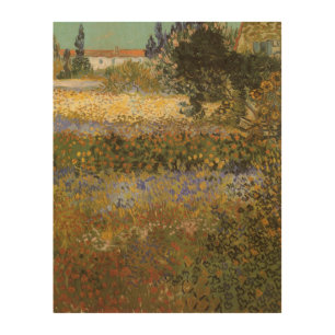 Vincent van Gogh - Flowering Garden Wood Wall Decor
