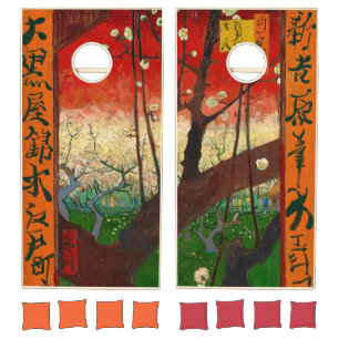 Vincent van Gogh - Flowering Plum Orchard Cornhole Set