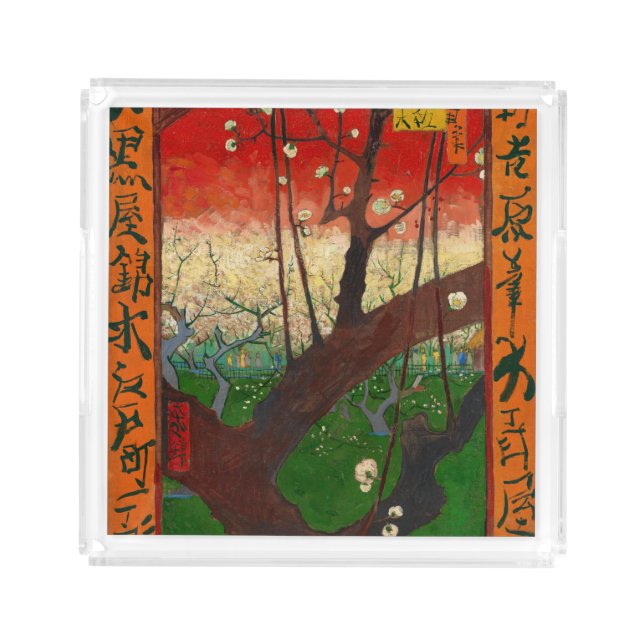 Vincent van Gogh - Flowering Plum Tree Acrylic Tray (Front)