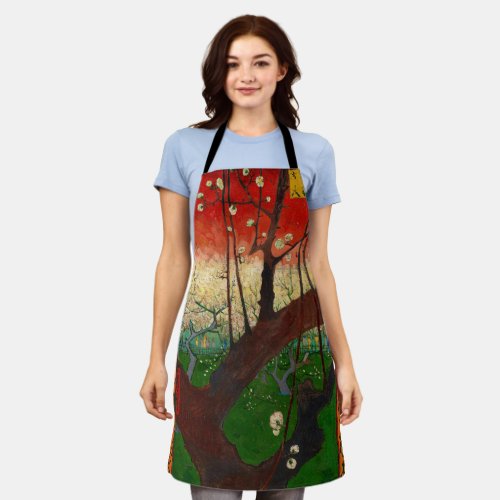 Vincent van Gogh _ Flowering Plum Tree Apron