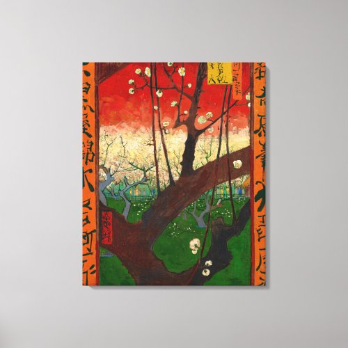 Vincent van Gogh _ Flowering Plum Tree Canvas Print