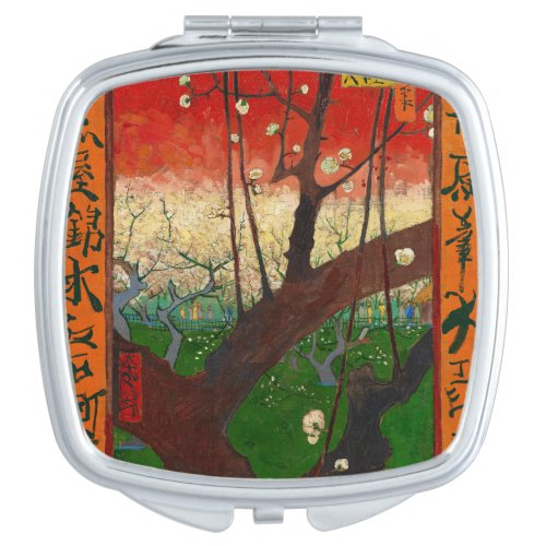 Vincent van Gogh _ Flowering Plum Tree Compact Mirror