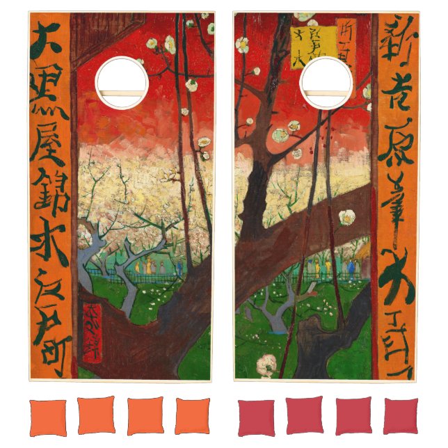 Vincent van Gogh - Flowering Plum Tree Cornhole Set (Set)