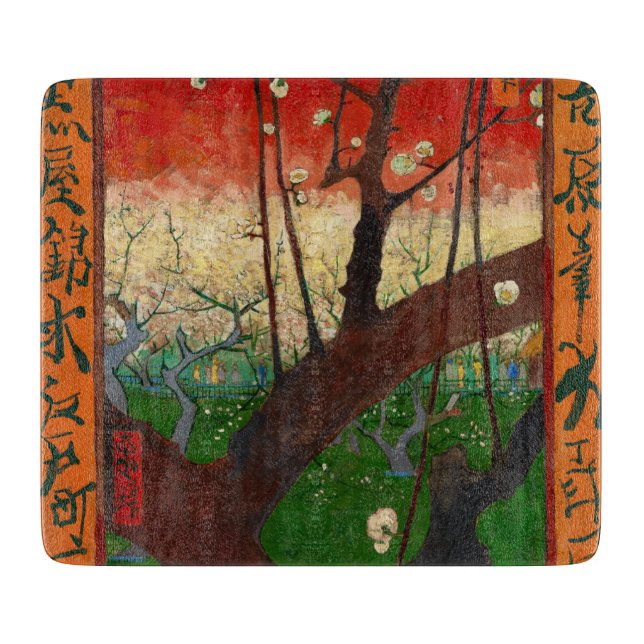 Vincent van Gogh - Flowering Plum Tree Cutting Board (Front)