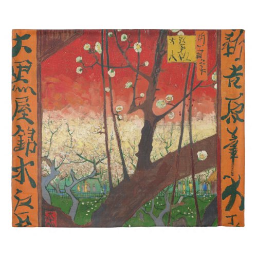 Vincent van Gogh _ Flowering Plum Tree Duvet Cover