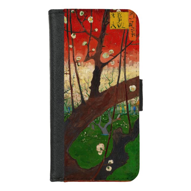 Vincent van Gogh - Flowering Plum Tree iPhone Wallet Case (Front)