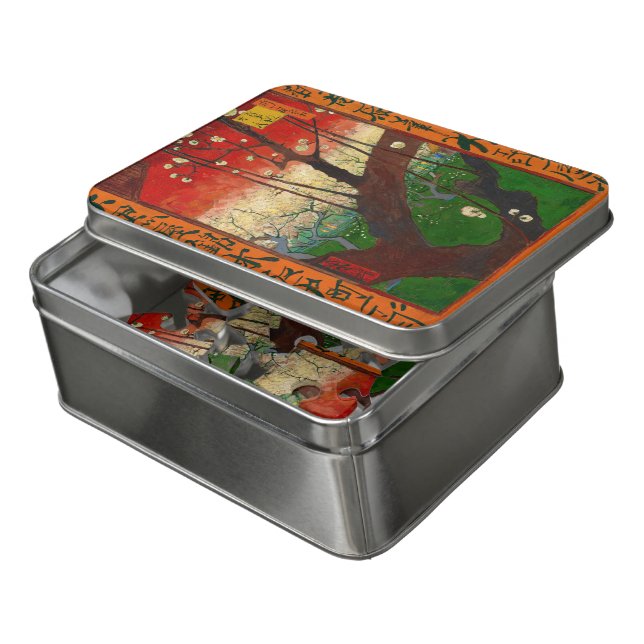 Vincent van Gogh - Flowering Plum Tree Jigsaw Puzzle (Lid Open)