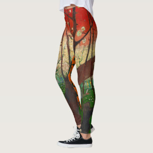Vincent van Gogh - Flowering Plum Tree Leggings